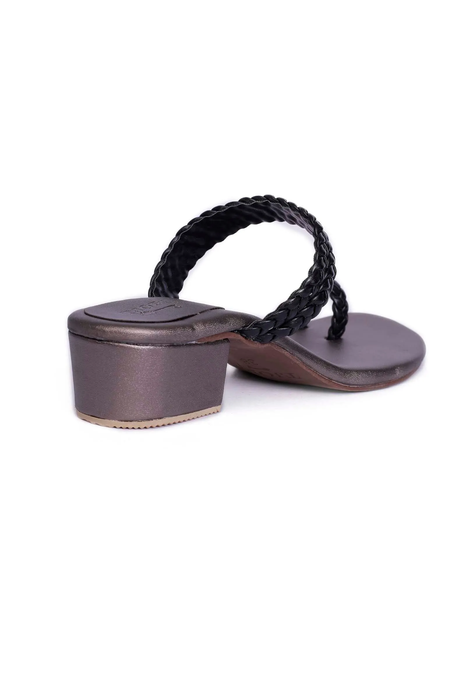 Ice Grey Knotted Cruelty Free Leather Sandals