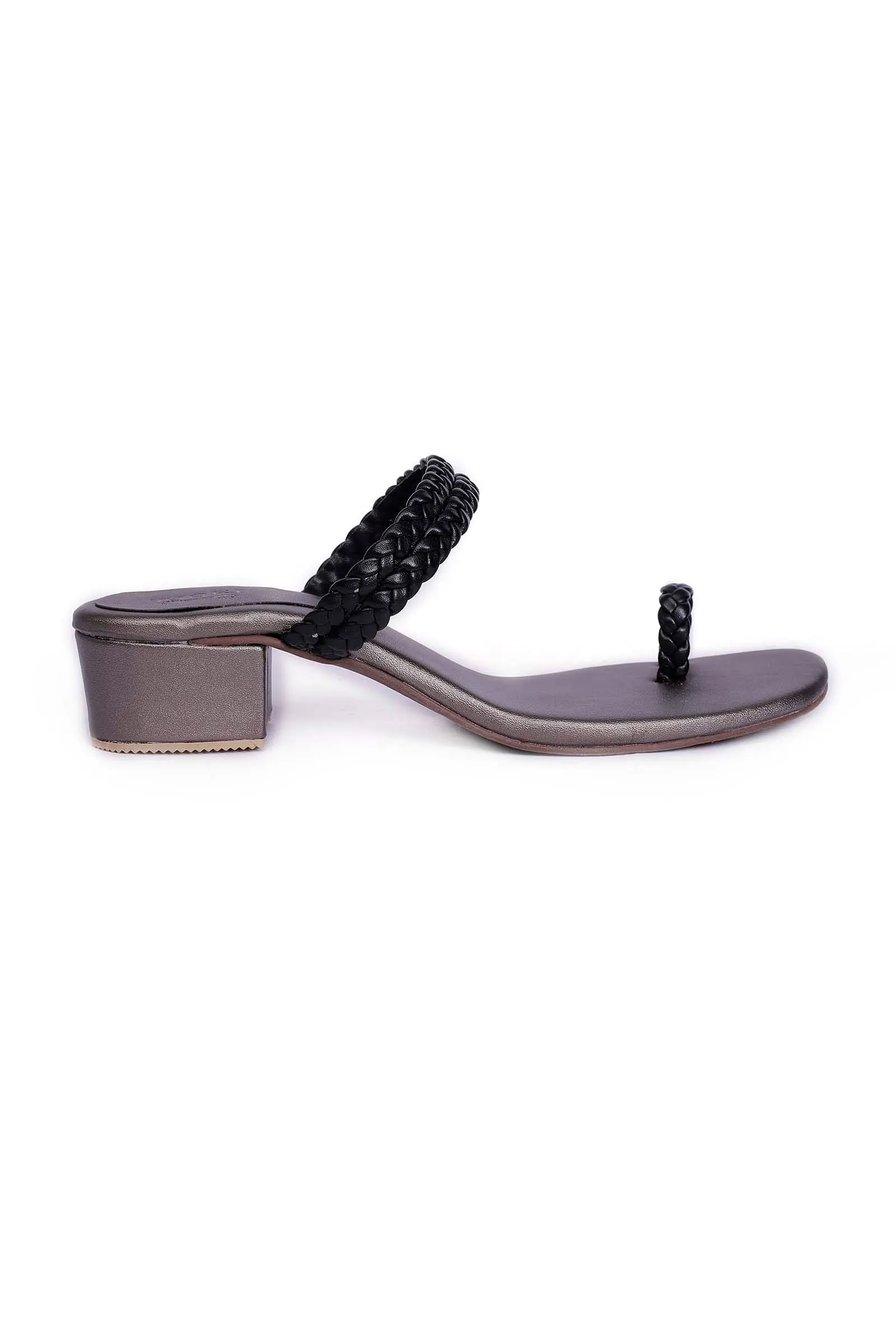 Ice Grey Knotted Cruelty Free Leather Sandals