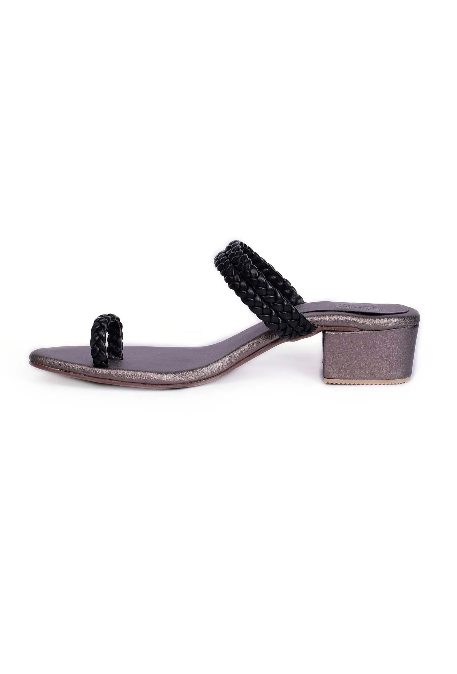 Ice Grey Knotted Cruelty Free Leather Sandals