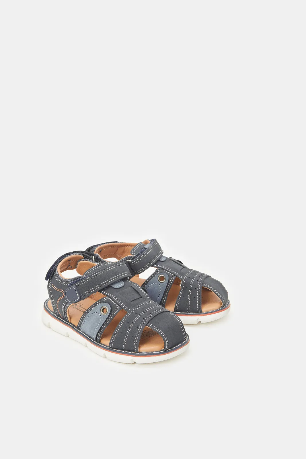 Infant Boys Navy Fisherman Sandal