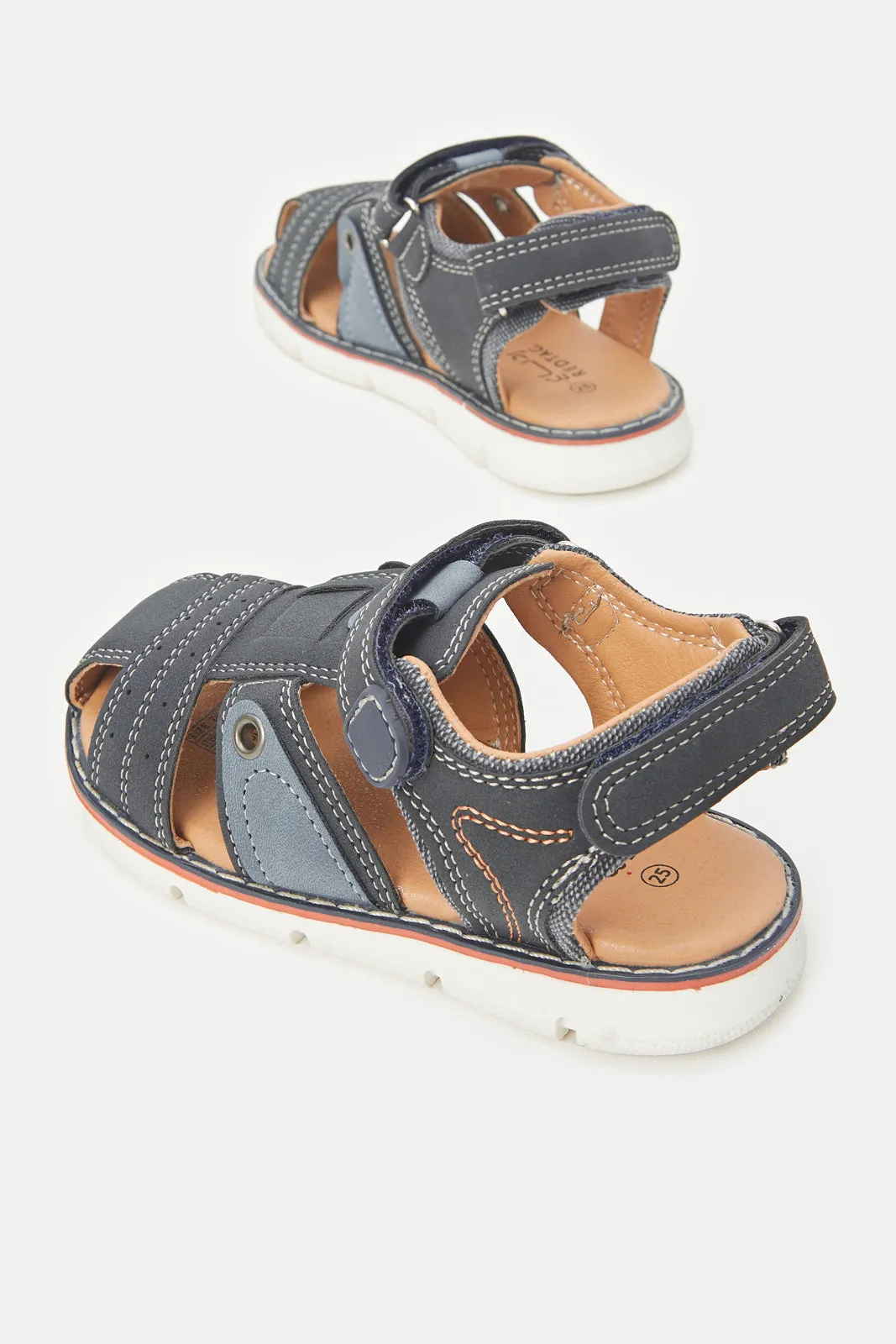 Infant Boys Navy Fisherman Sandal