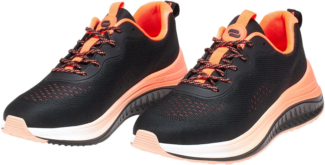 Infinity Footwear Women's Infinite in Black/Neon Coral