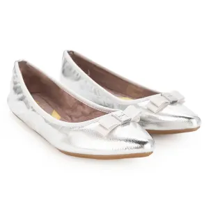 JASMINE Ballet Flat Shoes - Silver