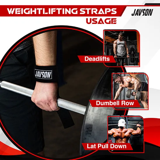 JAVSON COTTON WEIGHTLIFTING STRAPS FOR WORKOUT