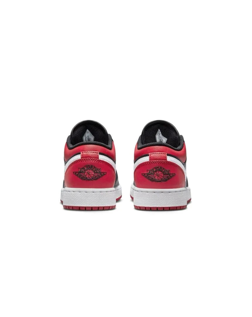 Jordan 1 Low ( GS ) - Black / Gym Red - White