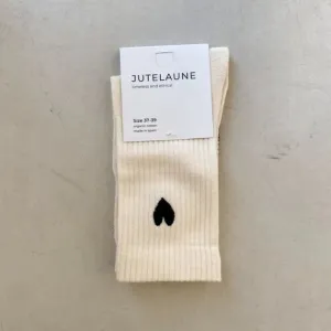 Jutelaune Heart Socks - Black