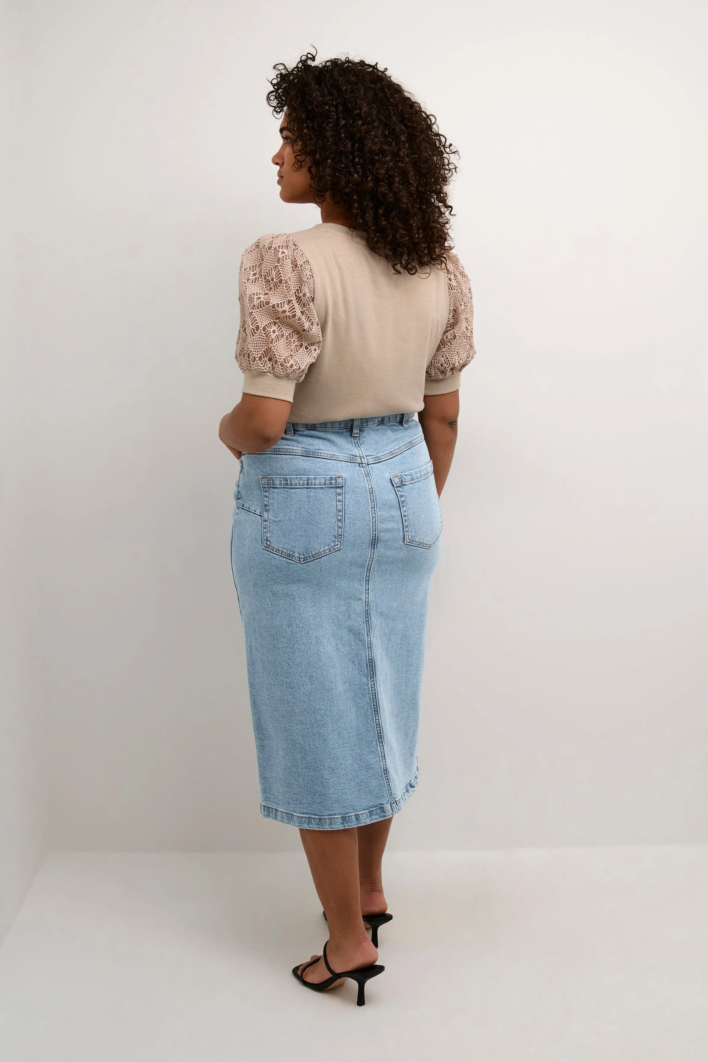 Kaffe Curve Beth Denim Skirt