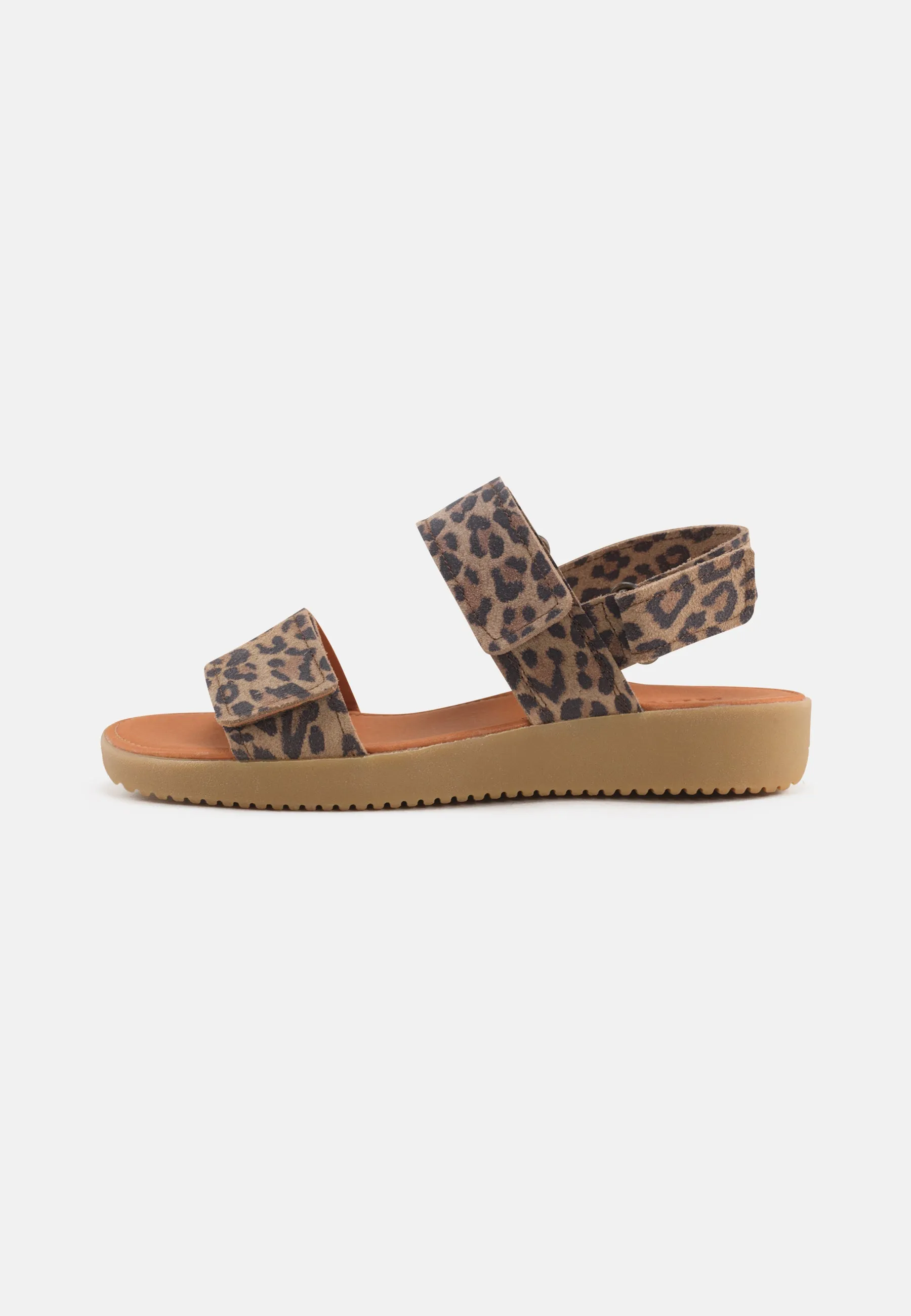 Karen Sandal Suede Print - Leopard