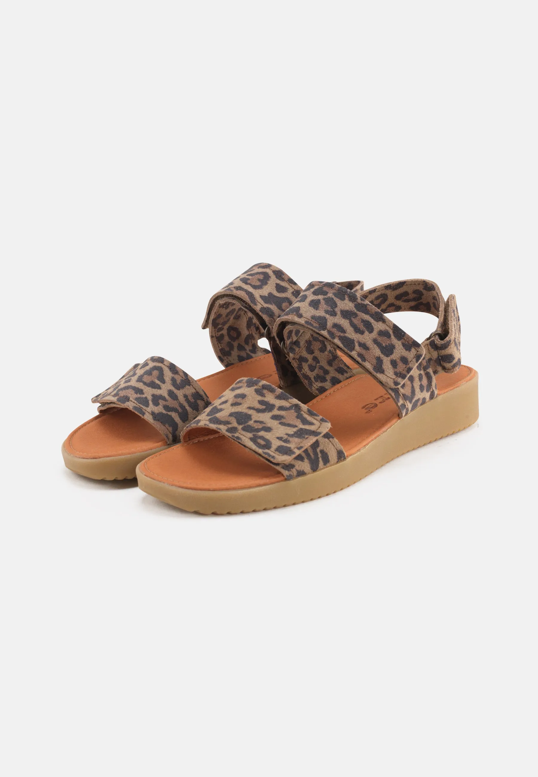 Karen Sandal Suede Print - Leopard