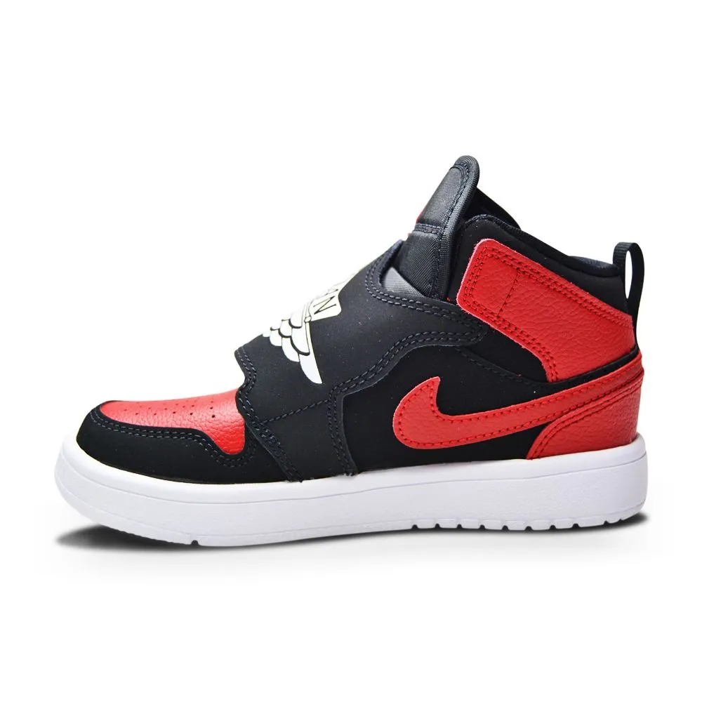 Kids Nike Sky Jordan 1 (PS) - BQ7197 001 - Black White Gym Red