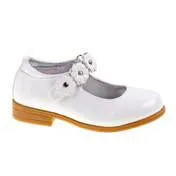 Kylie Girls White Mary Jane Dress Shoes