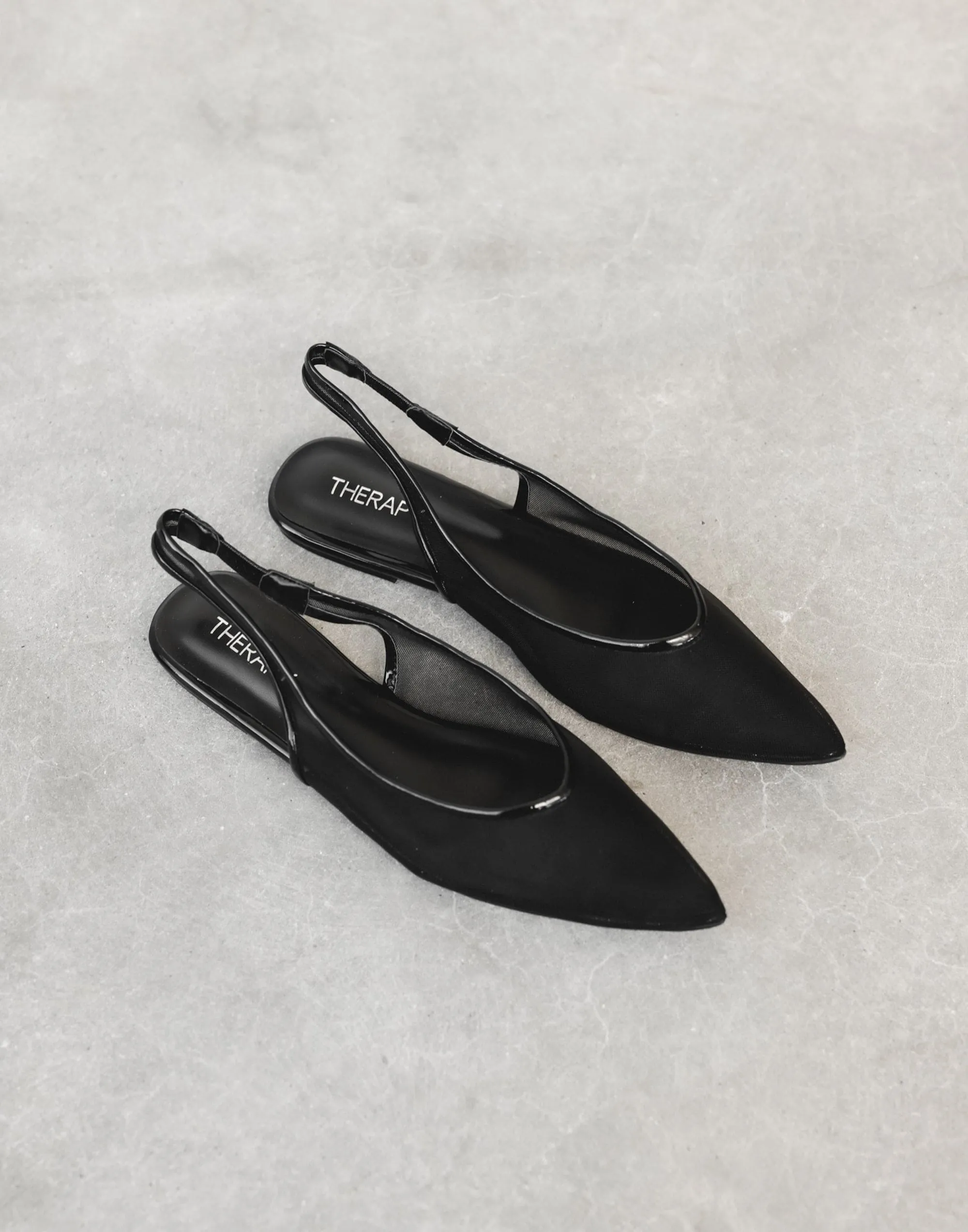 Lazer Flats (Black) - By Therapy