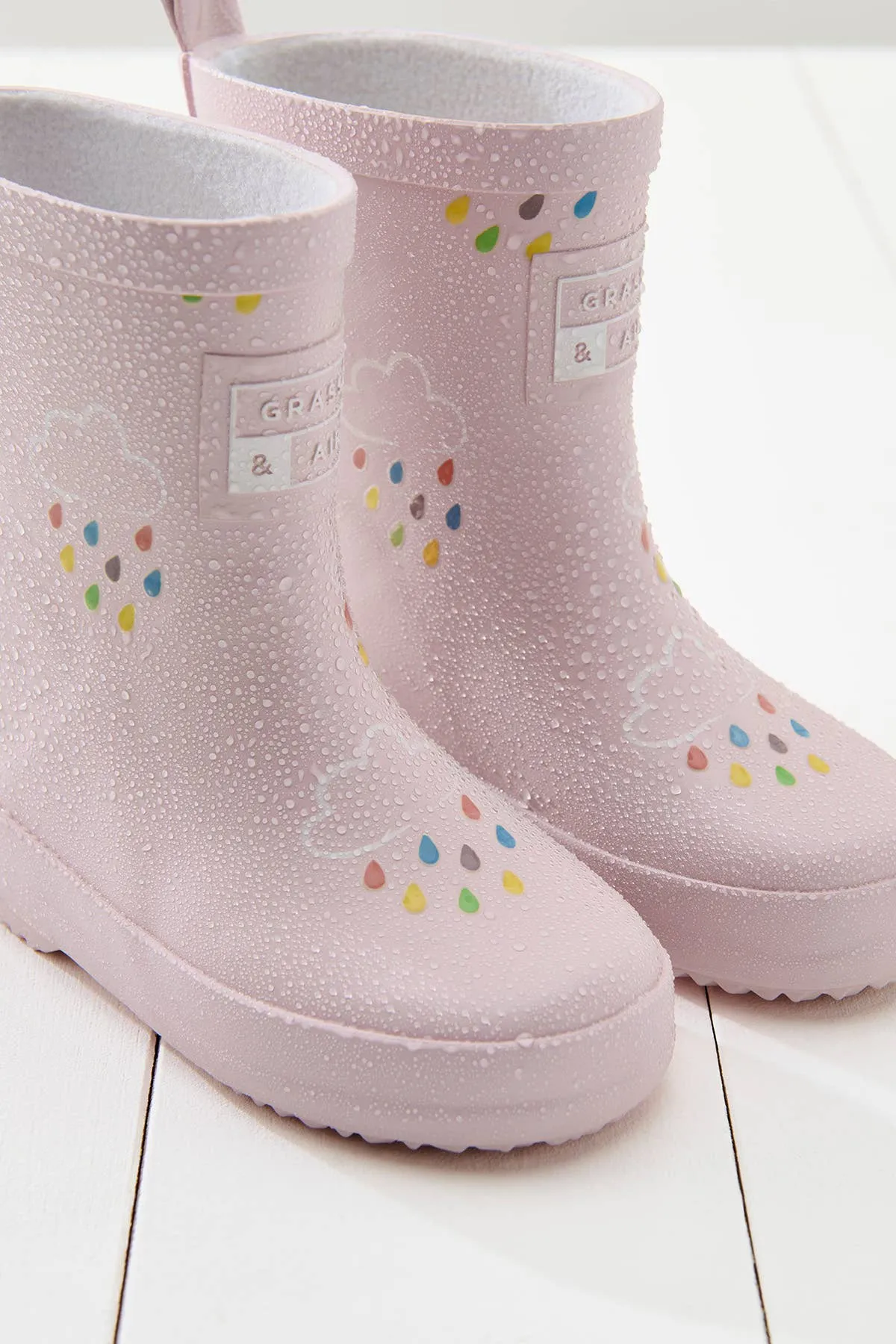 Little Kids Baby Pink Colour-Revealing Wellies