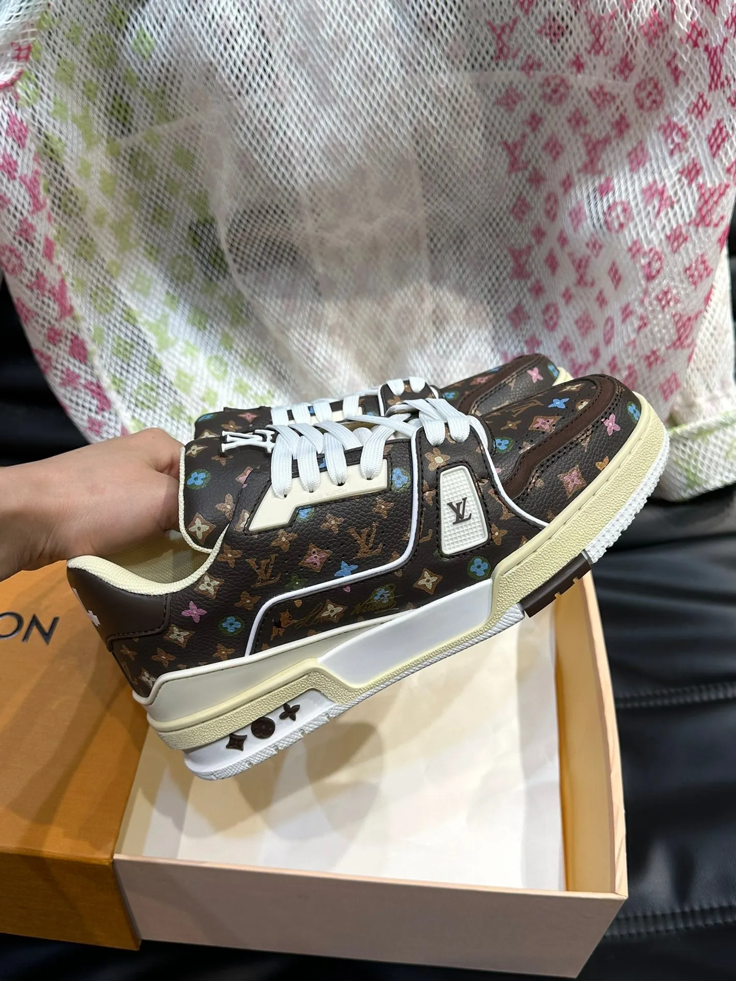 LUV Brown Trainer Sneakers-085