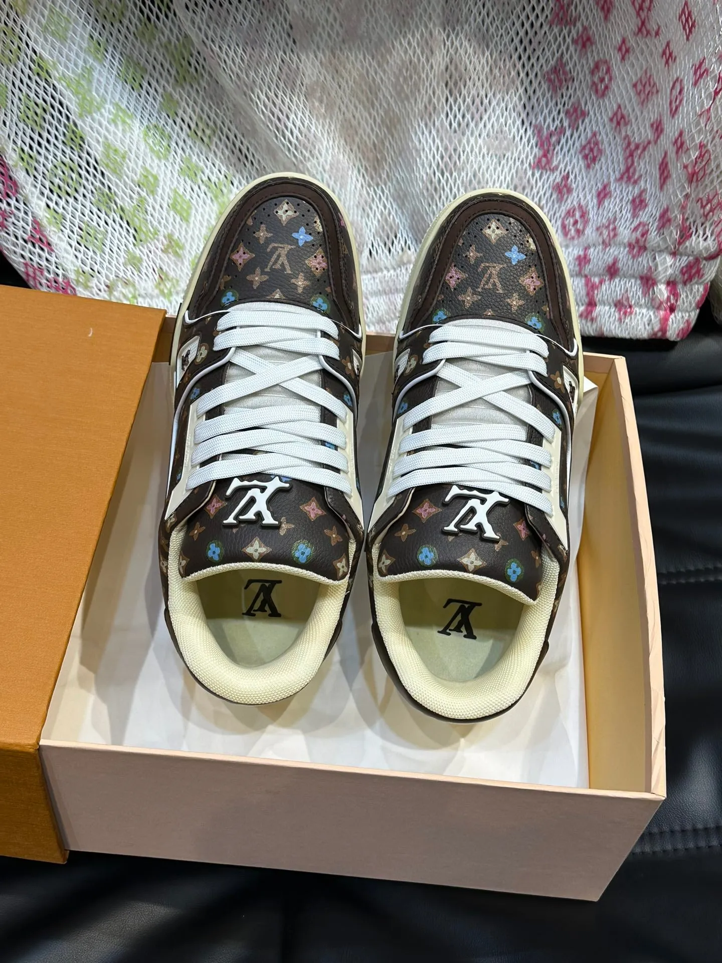 LUV Brown Trainer Sneakers-085