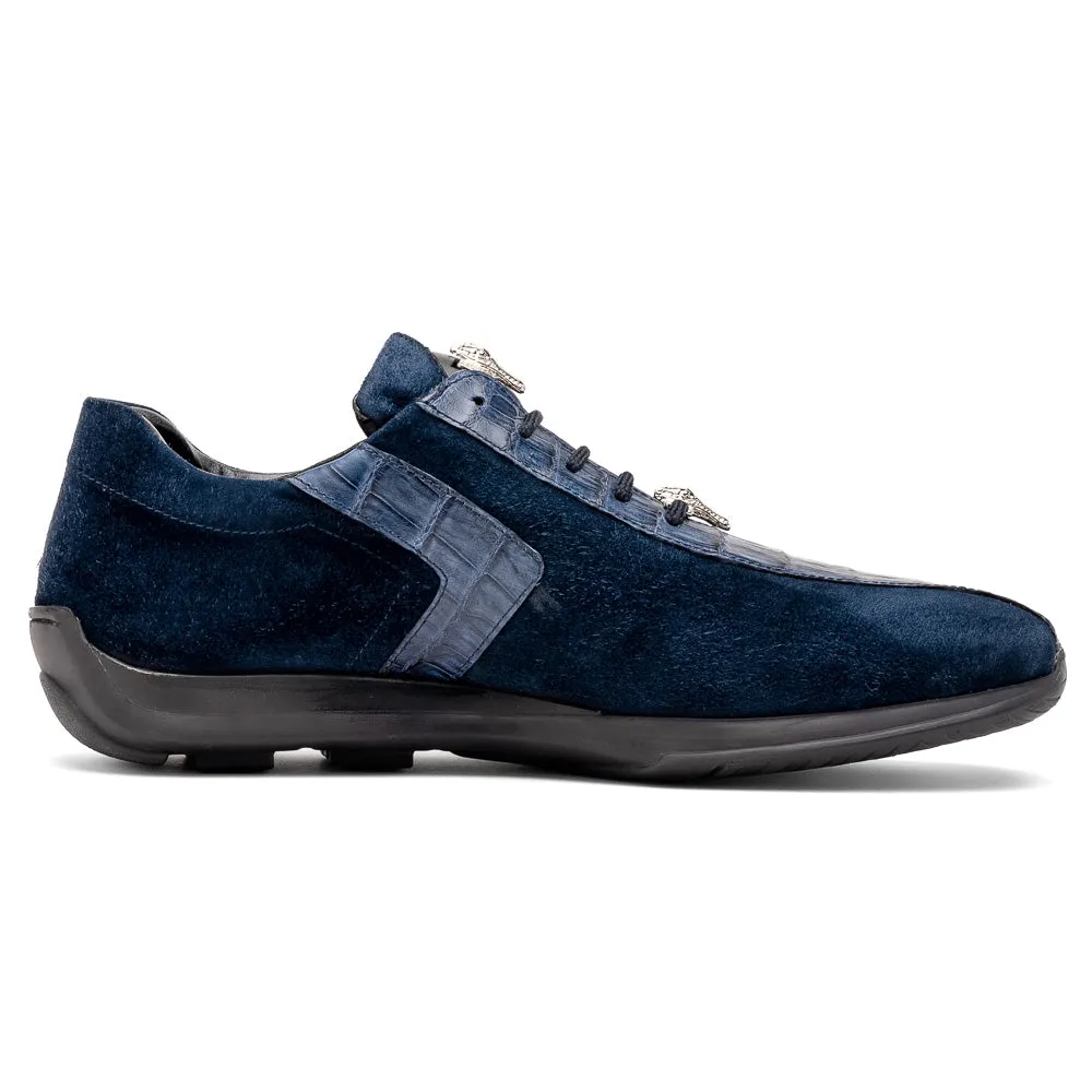 Mauri 9145/1 Wonder Blue Wisdom Cayman Suede Sneakers