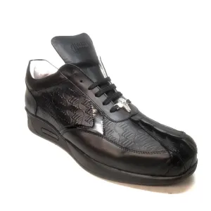 Mauri M770/1 Black Crocodile Tail Sneakers