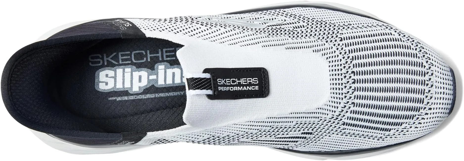 Max Cushioning Elite Advantageous Hands Free Slip-Ins SKECHERS, White/Black