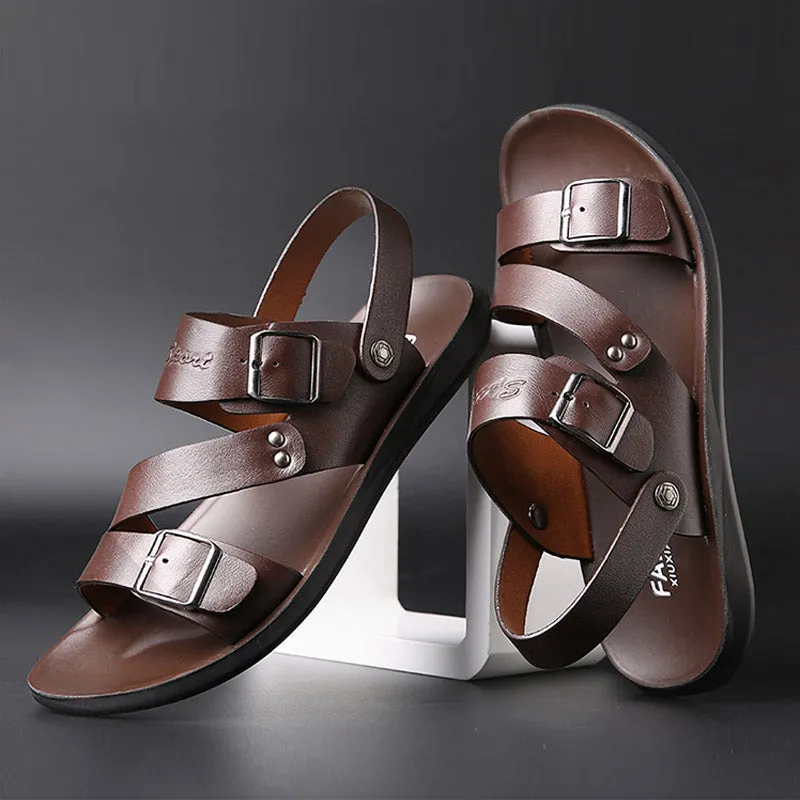 Men Genuine Leather Sandals