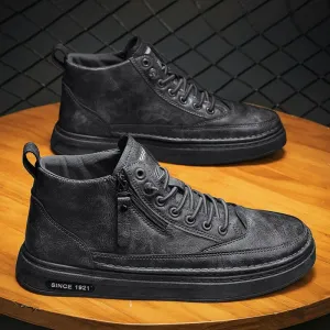 Mens High Top Casual Shoes for Trendy and Versatile Style