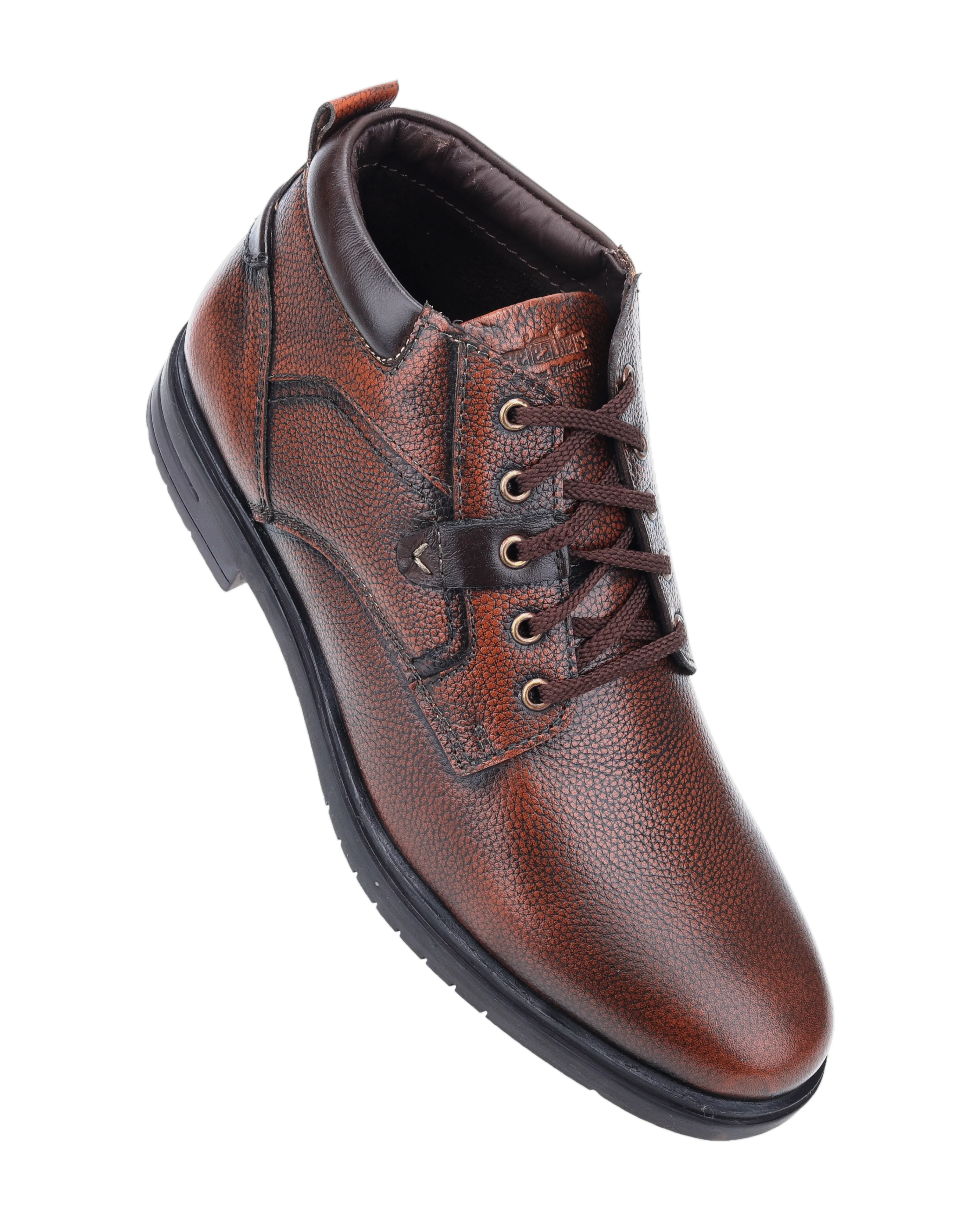 Mens Leather Casual Boot Shoe 38012