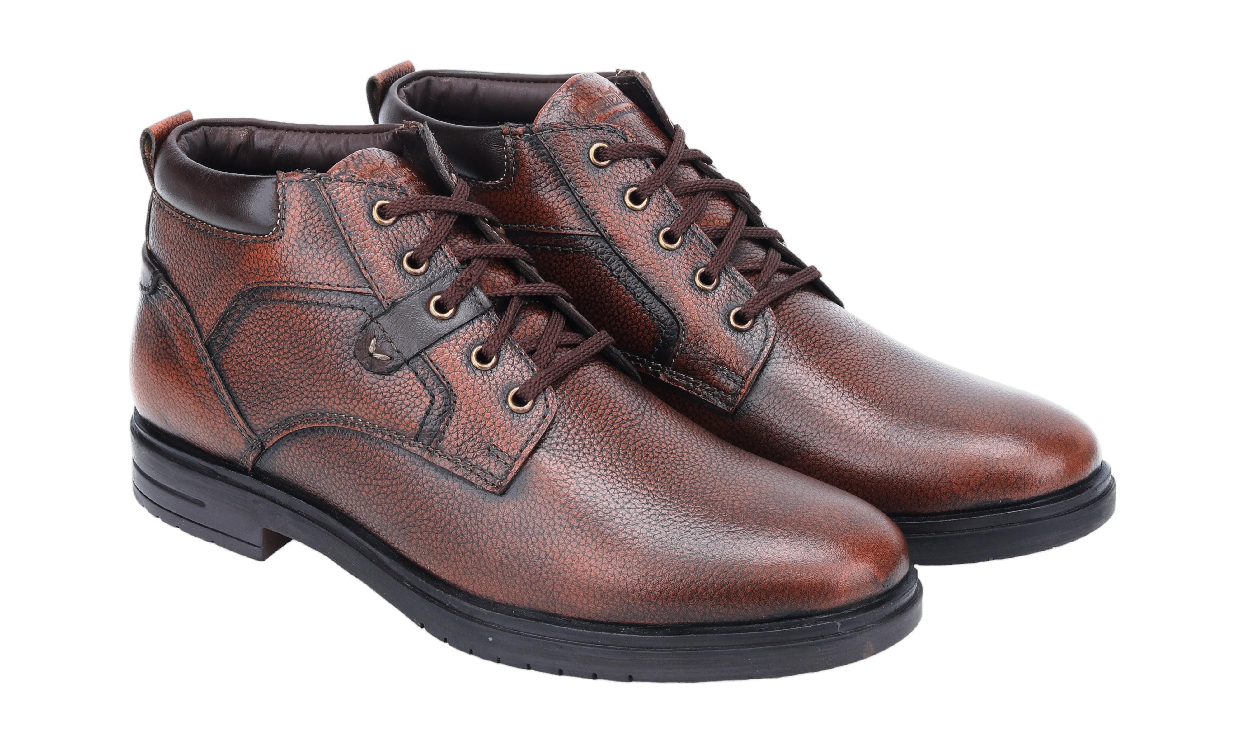 Mens Leather Casual Boot Shoe 38012