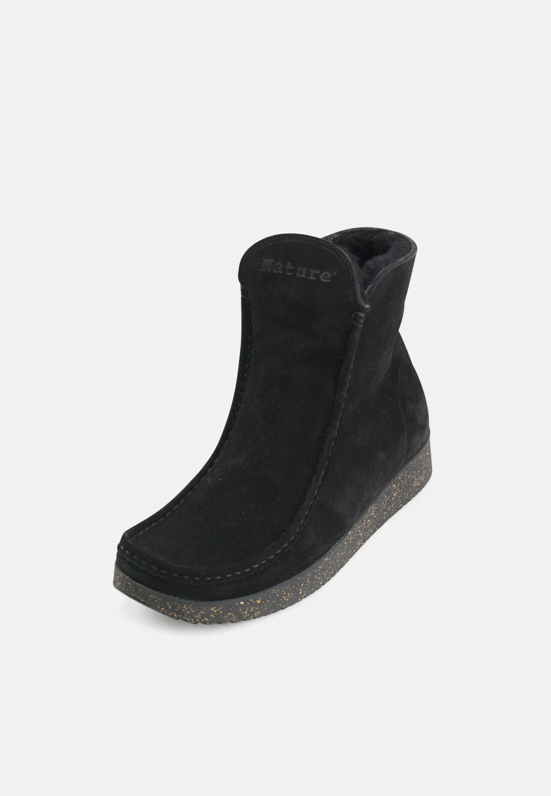 Nanna Varmforet Støvle Suede - Black