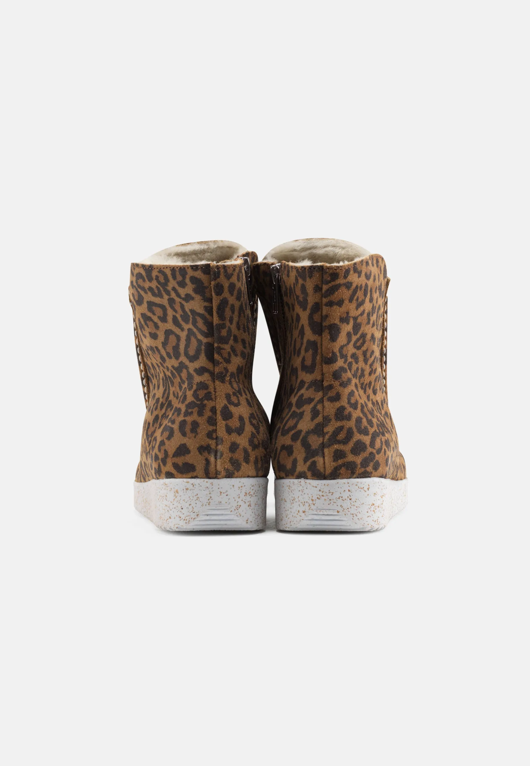 Nanna Varmforet Støvle Suede - Leopard