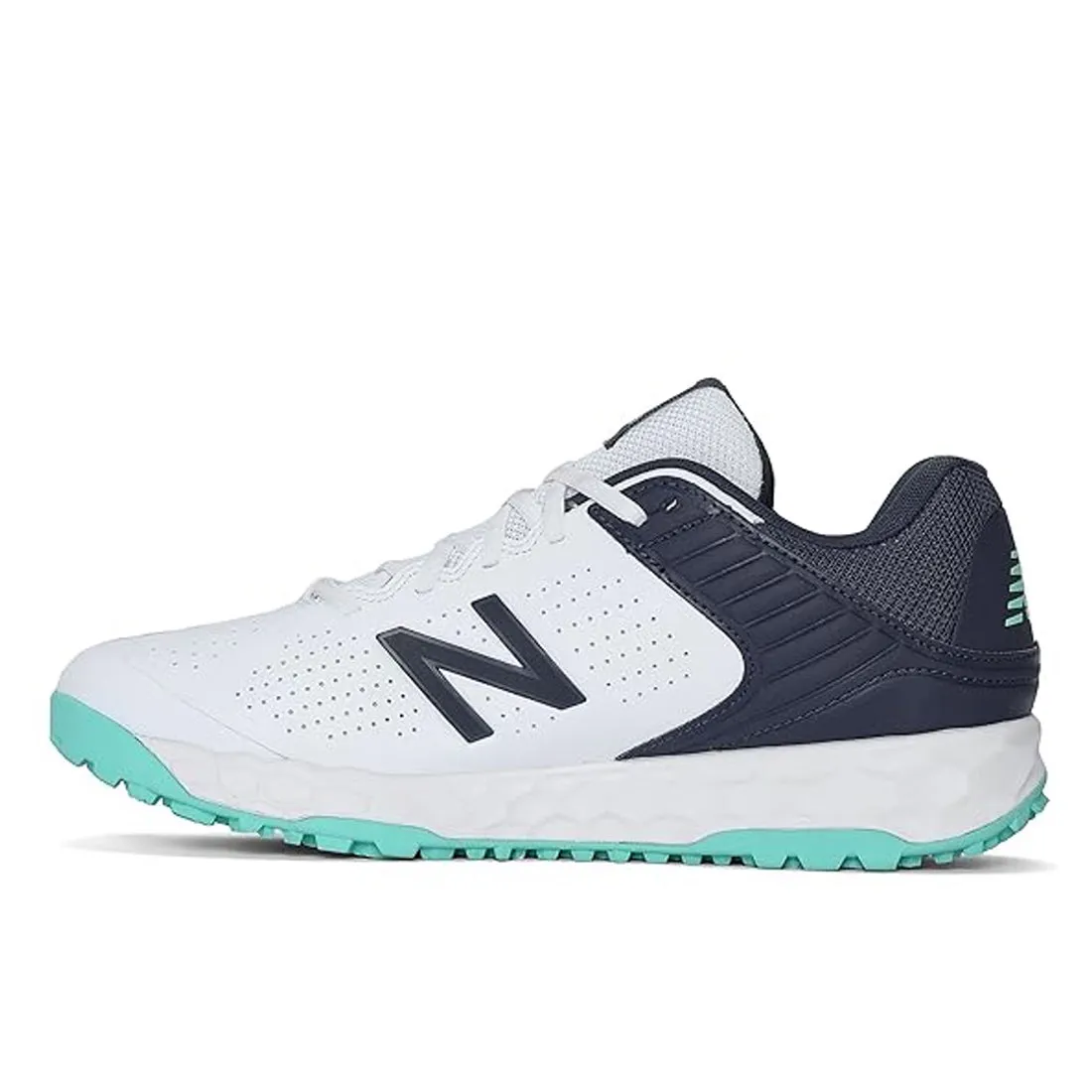 New Balance CK4020 J4 Wide Fit Rubber Sole White Jade Cricket Shoes