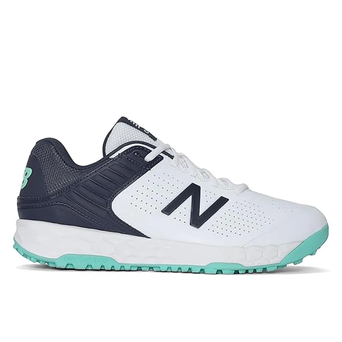 New Balance CK4020 J4 Wide Fit Rubber Sole White Jade Cricket Shoes