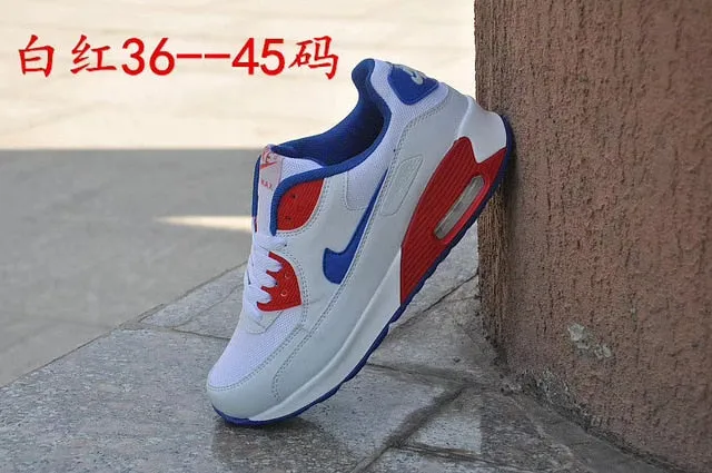 NIKE-Men Women Camouflage Sports Shoes Cushioned Chunky Sole Lace Up Sports Shoes Outdoor AIR MAX 90