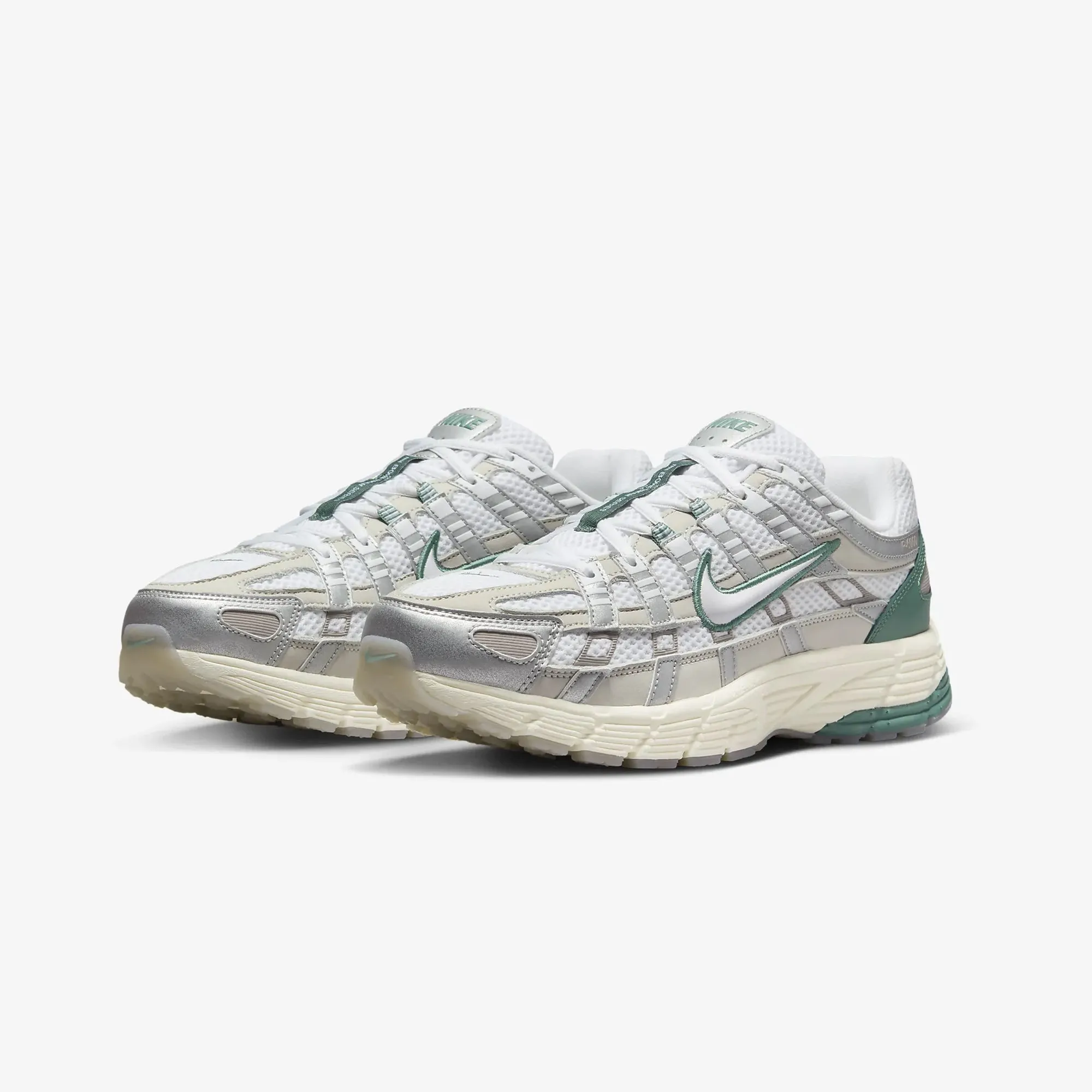 Nike | P-6000 PREMIUM  { LIGHT BONE/WHITE-METALLIC SILVER