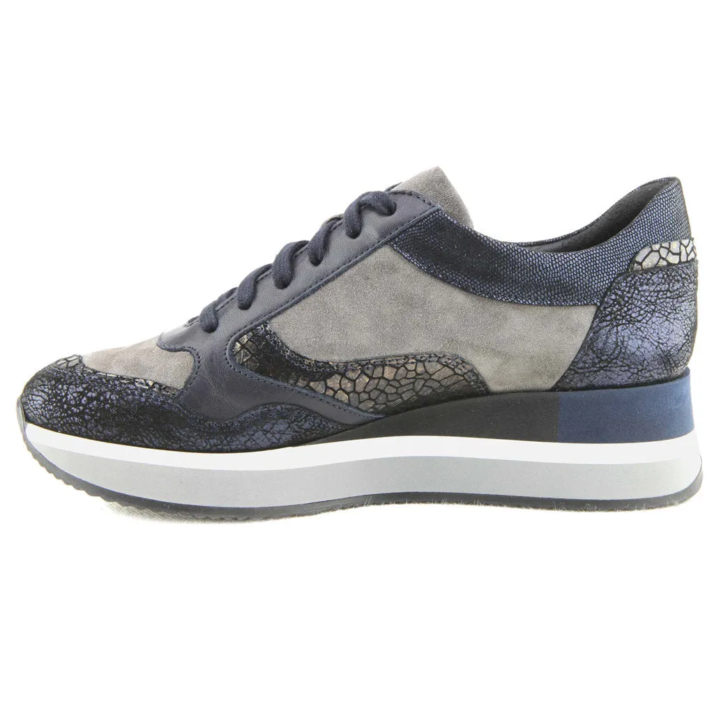 Olimpia Velvet Leather Women's Walking Trainers