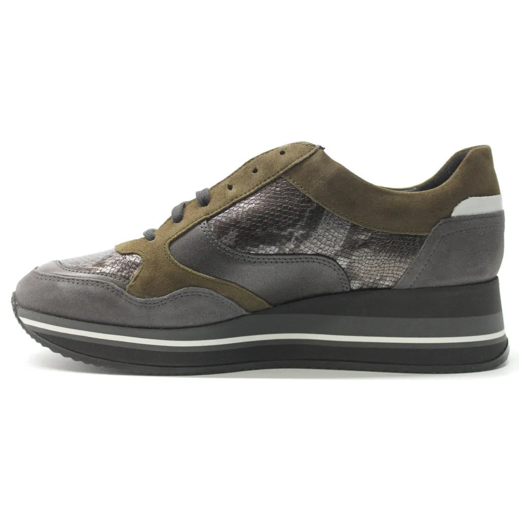 Olimpia Velvet Leather Women's Walking Trainers