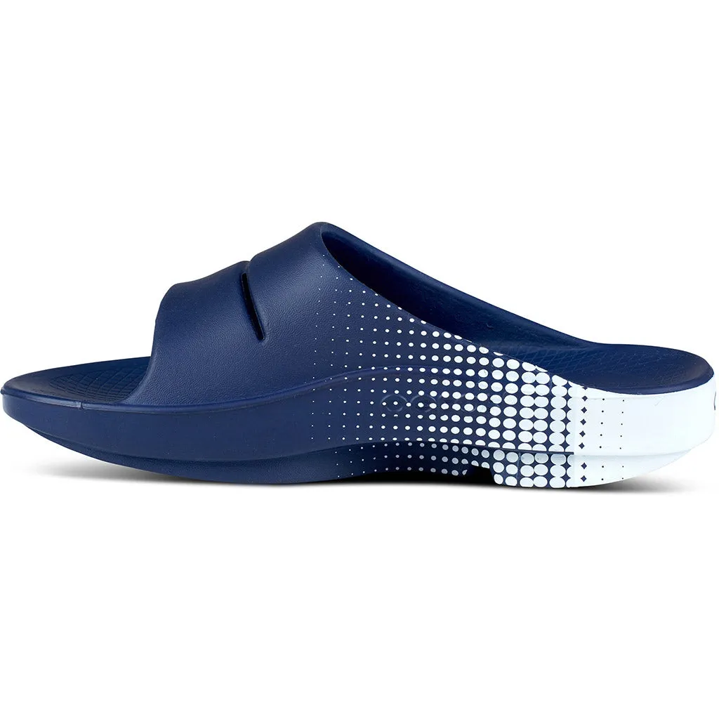 OOFOS Men's OOahh Sport Slide - Navy Matrix