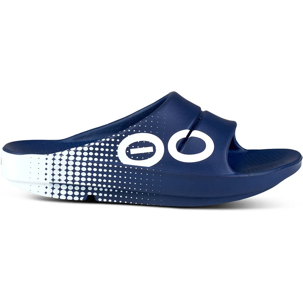 OOFOS Men's OOahh Sport Slide - Navy Matrix