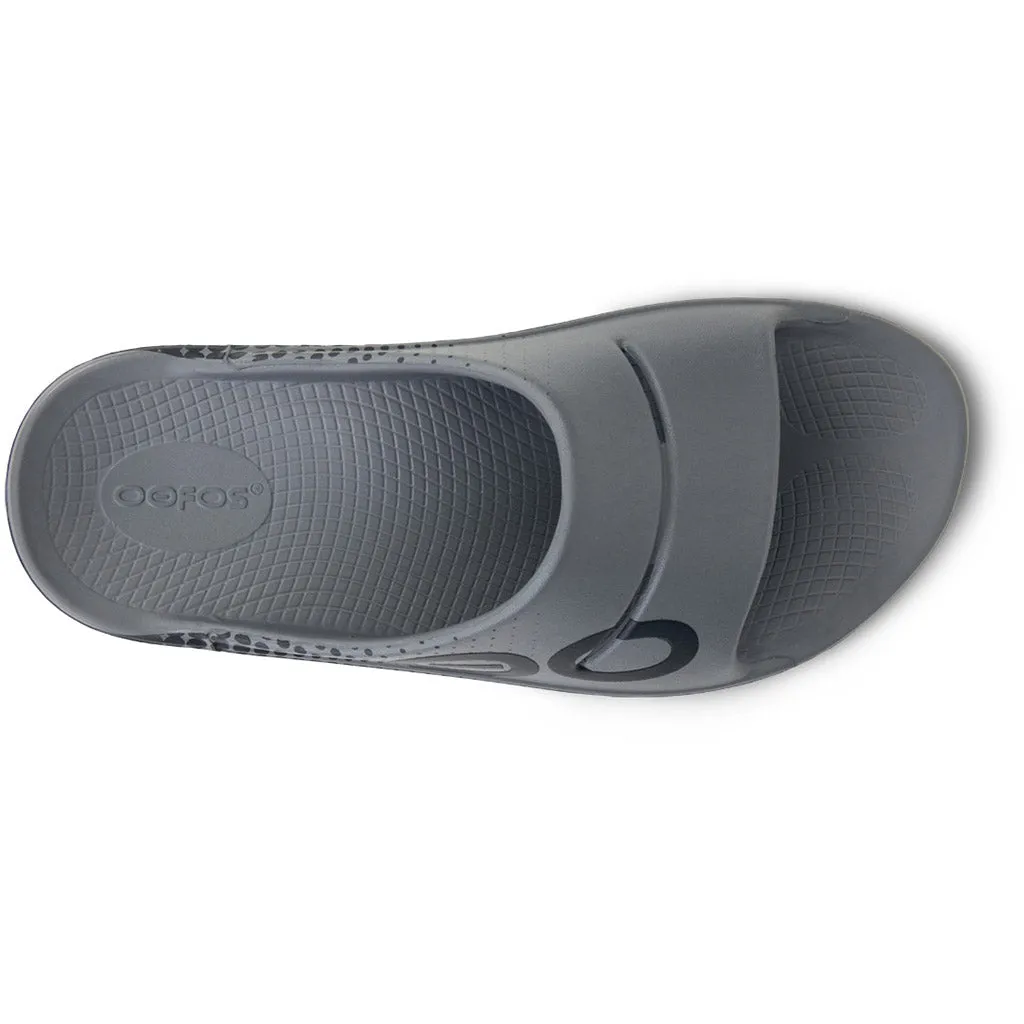 OOFOS Women's OOahh Sport Slide - Slate Matrix