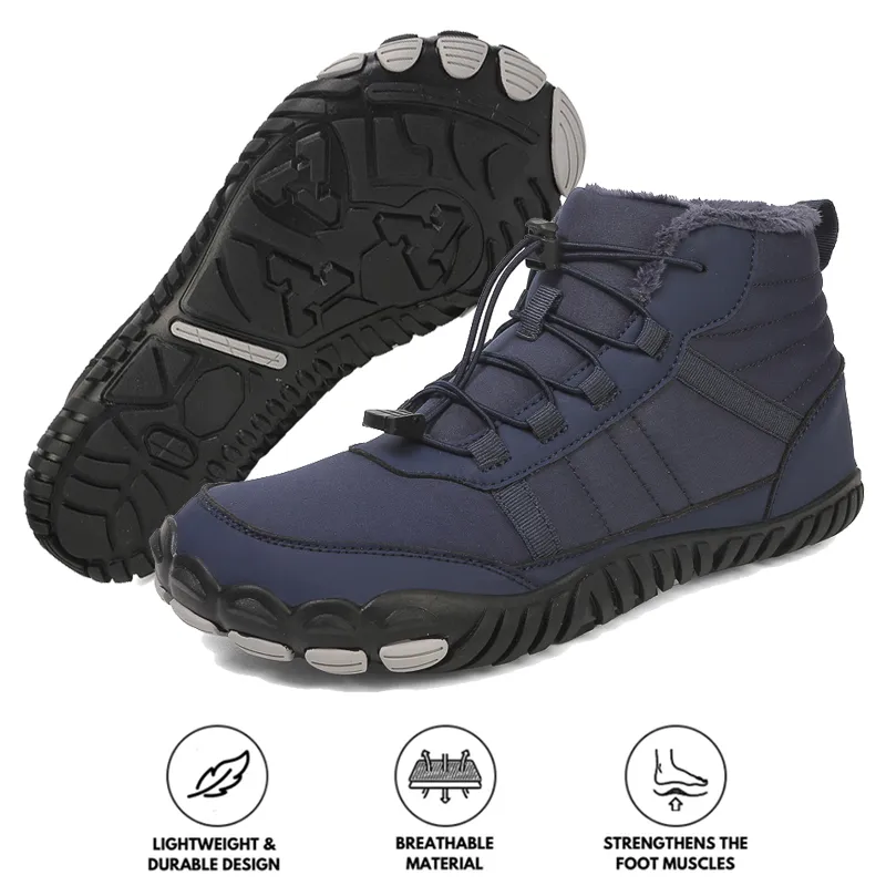 Outdoor Snow Boots High-Top Sports Winter Shoes Non-slip & Waterproof Winter Barefoot Shoe (Unisex)