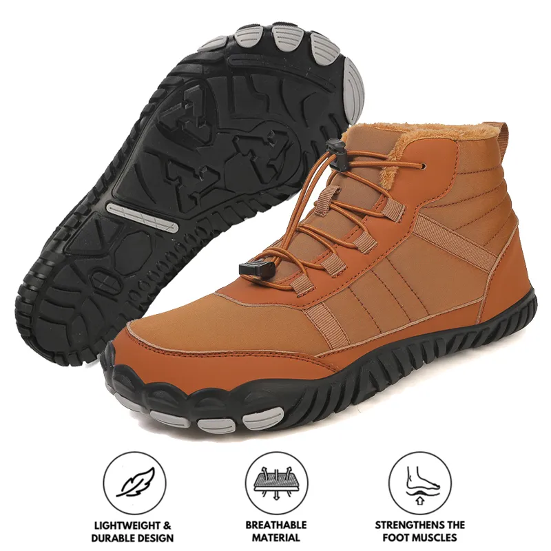 Outdoor Snow Boots High-Top Sports Winter Shoes Non-slip & Waterproof Winter Barefoot Shoe (Unisex)