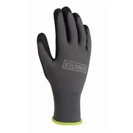 Polyurethane Coated Gloves, Black, Men's L, 3-Pk.