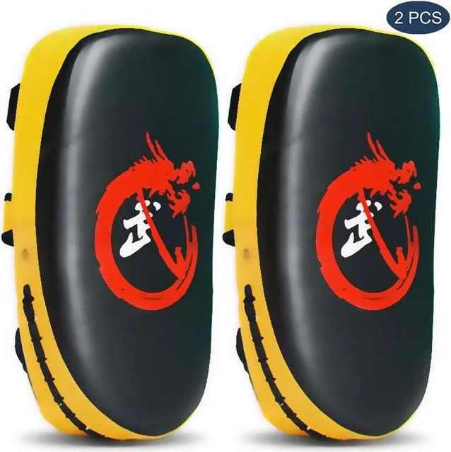 Punching Target Bag Pad Punch Kick Boxing Gloves Kids Men Equipment