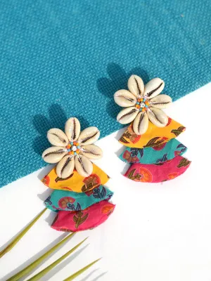 Rainbow Shell Earrings