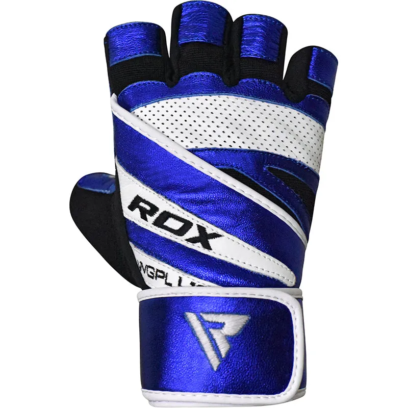 RDX L10 Leather Gym Gloves with Wrist Strap