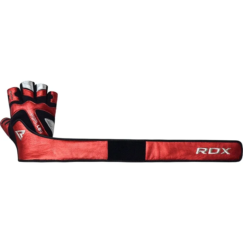 RDX L8 Leather Gym Gloves with Wrist Support