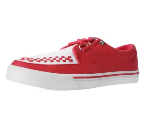 Red & White 2-Ring Creeper Sneaker