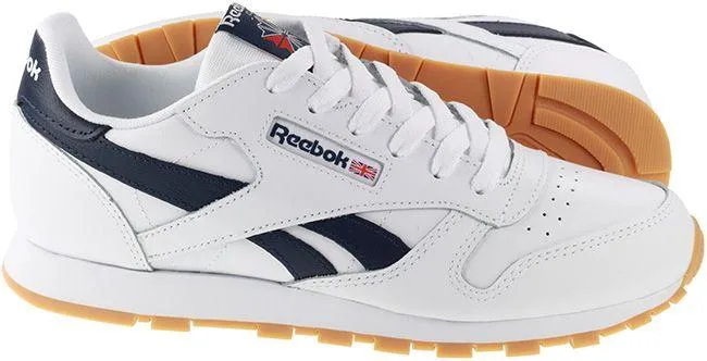 Reebok Junior Classic Leather White Collegiate Navy