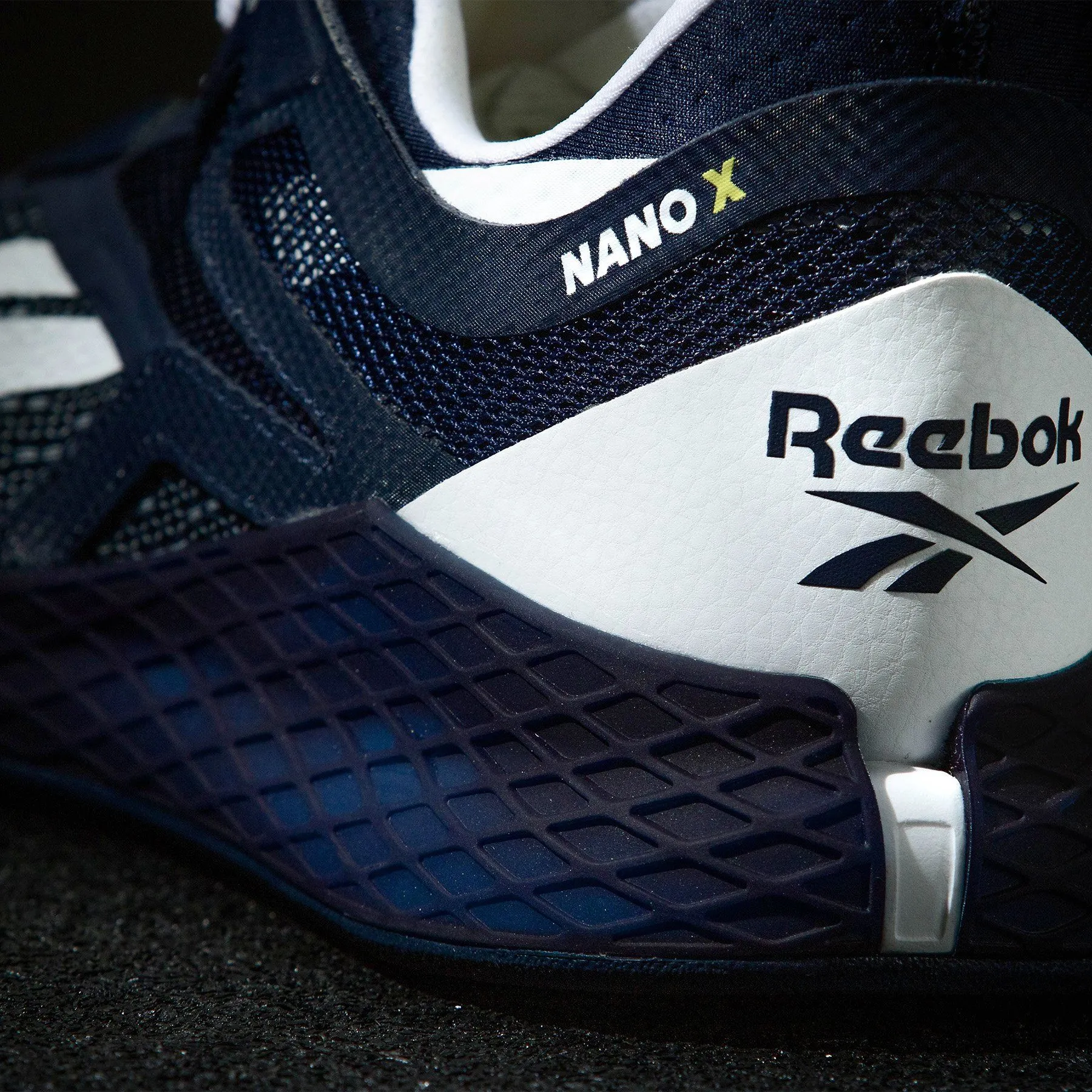 Reebok - Nano X - Men's - VECTOR NAVY/WHITE/CHARTREUSE