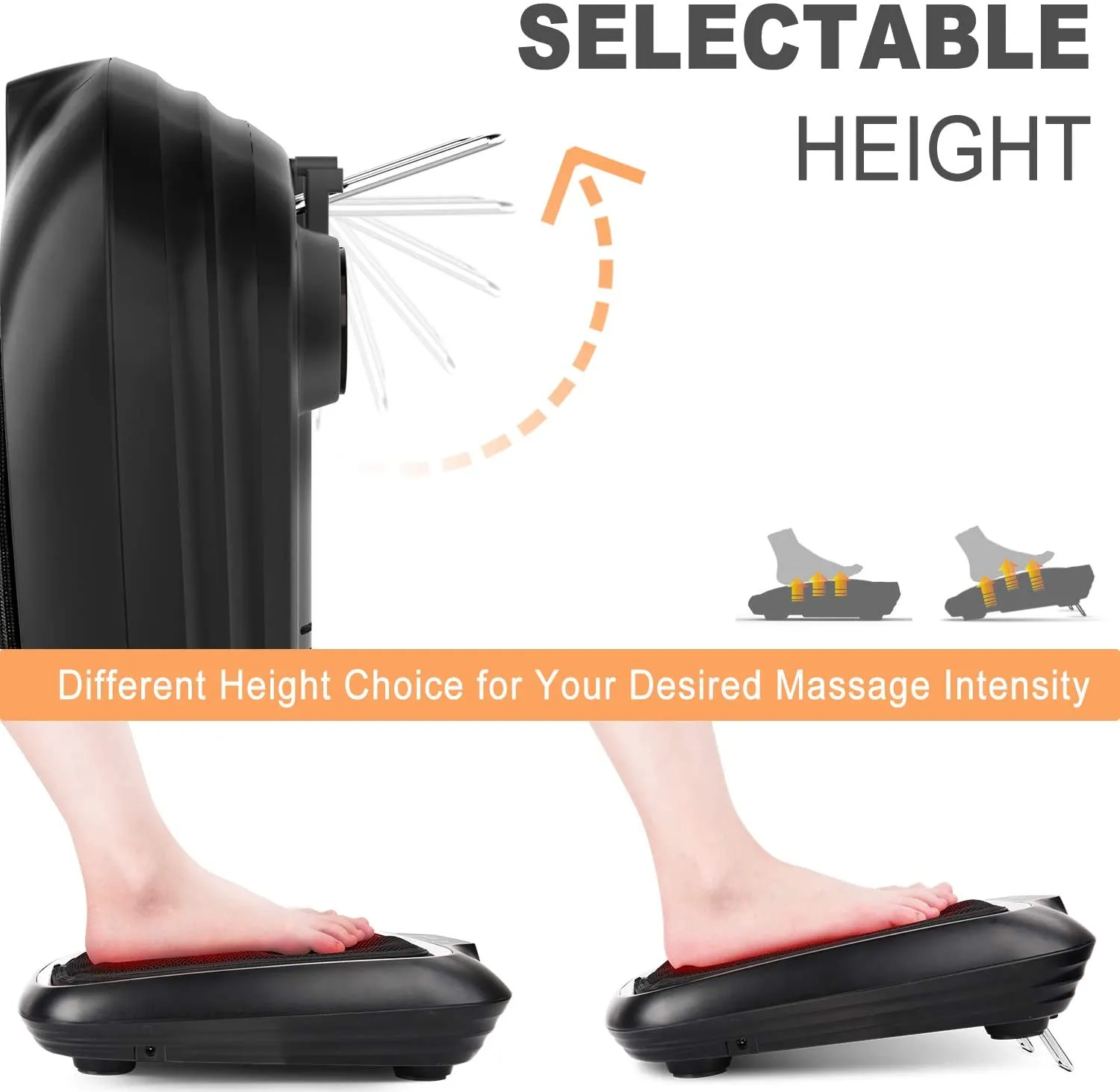 RENPHO Electric Shiatsu Foot Massager with Heat and Deep Kneading Washable Cover