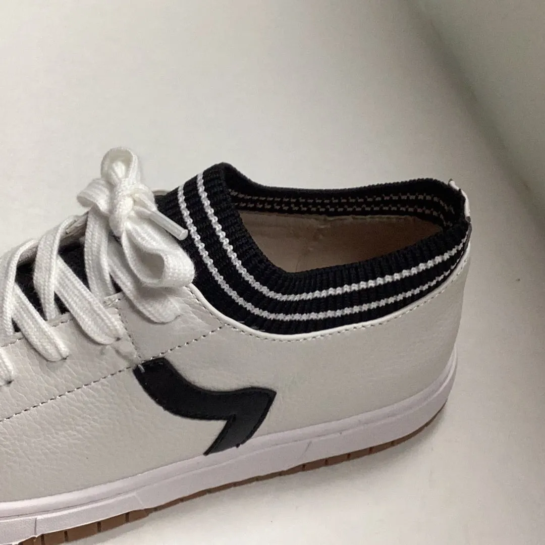 SALE SP24 Boutaccelli Blanca Stripe Leather/Sock Sneaker