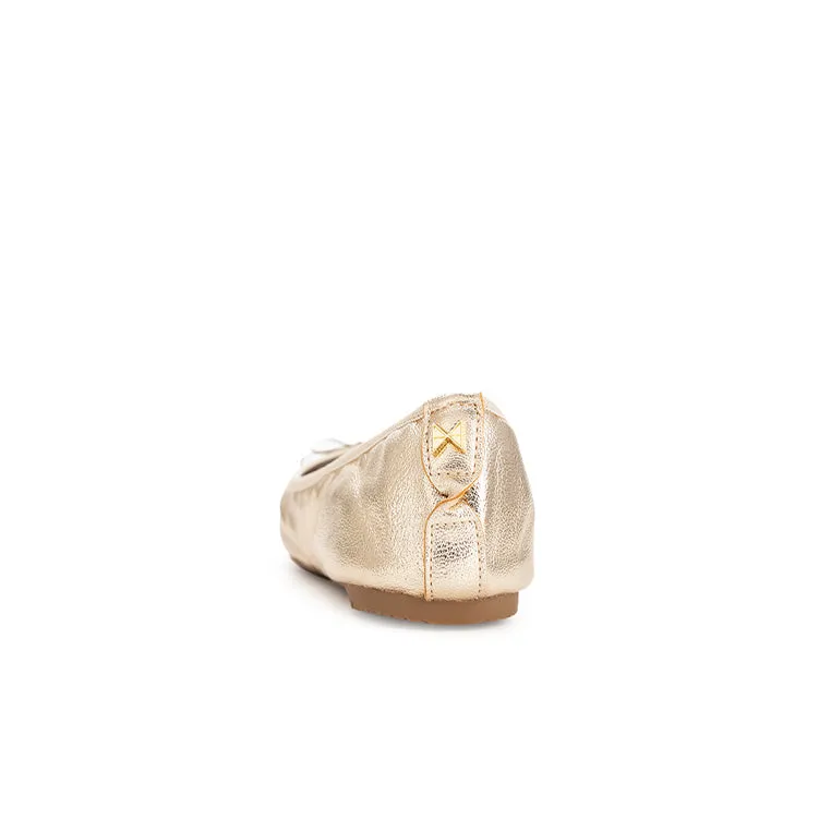 SHEA Ballet Flat Shoes - Gold